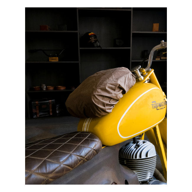 Trip Machine Vintage Leather 4.4L Motorcycle Tank / Tail Bag  - Customhoj