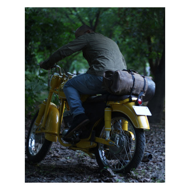 Trip Machine Vintage Leather Military Motorcycle Duffle Bag  - Customhoj