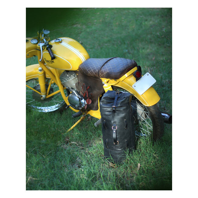 Trip Machine Vintage Leather Military Motorcycle Duffle Bag  - Customhoj