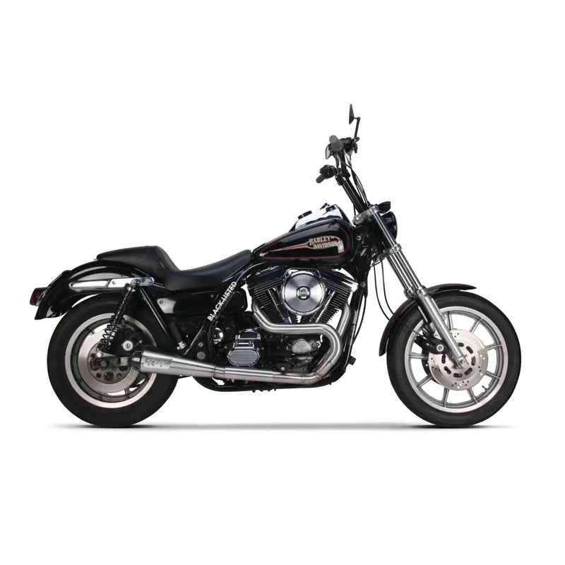 Two Brothers Racing Comp-S 2-into-1 Exhaust for Harley 87-00 FXR / Stainless steel  - Customhoj