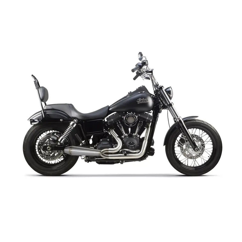 Two Brothers Racing Gen II Megaphone 2-into-1 Exhaust for Harley 06-17 Dyna / Stainless steel  - Customhoj