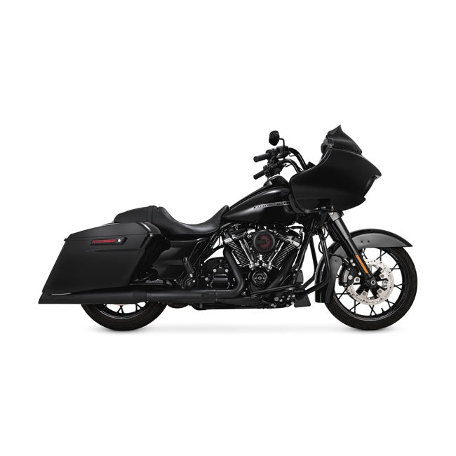 Vance & Hines Blackslash 450 Black Touring Slip-On Mufflers for Harley 17-24 Touring (excl. Trikes)