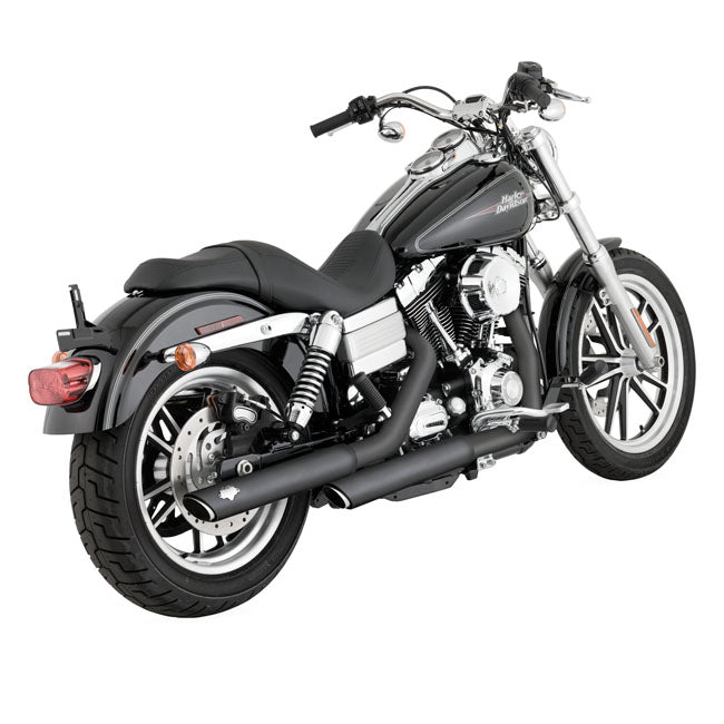 Vance & Hines Twin Slash 3" PCX Slip-On Mufflers for Harley 91-17 Dyna (excl. FXDF / FXDWG / FXD / FXLRS) / Black