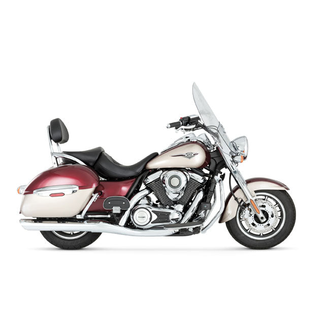 Vance & Hines Twin Slash Power Chamber Chrome Slip-On Mufflers for Kawasaki 09-16 VN1700 Voyager / Nomad / Vaquero / Tourer