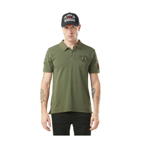 Von Dutch Polo T-Shirt Militaire S