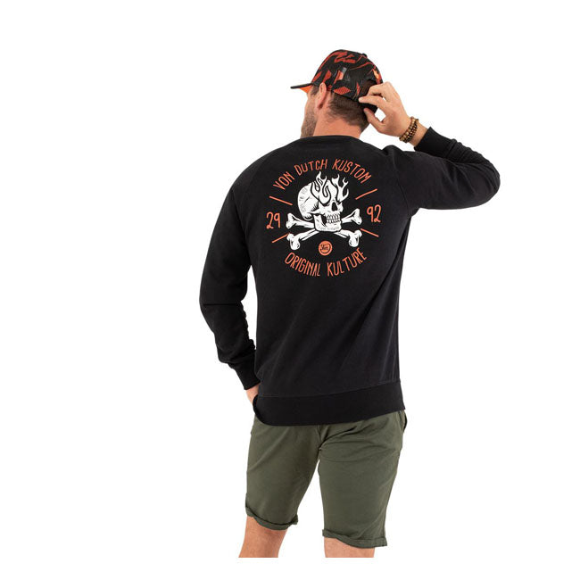 Von Dutch Skull Sweatshirt Black