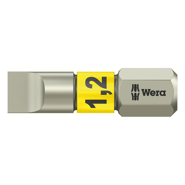 Wera Bits 1.2x6.5mm Wera 1/4" Torsion Bit for Slotted Stainless Screws Customhoj