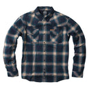 West Coast Choppers Outlaw Flannel Shirt Blue/Beige / S  - Customhoj
