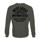 West Coast Choppers Parts Sweatshirt Olive Green / S  - Customhoj