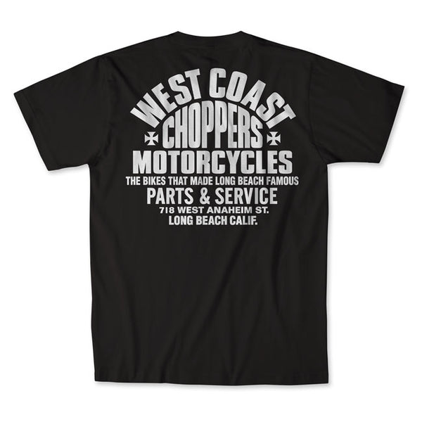 West Coast Choppers Parts T-Shirt Black/White / S  - Customhoj
