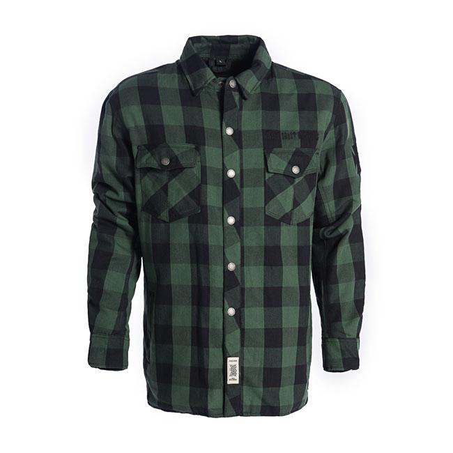 West Coast Choppers Protective Shirt Green/Black / S West Coast Choppers Dominator Motorcycle Riding Flannel Shirt Customhoj