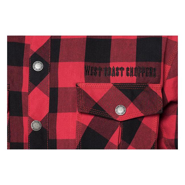 West Coast Choppers Protective Shirt West Coast Choppers Dominator Motorcycle Riding Flannel Shirt Customhoj