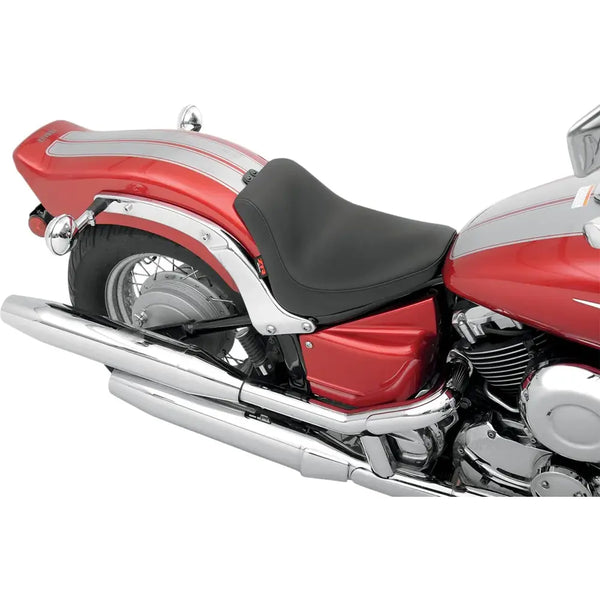 Z1R Low Profile Solo Seat for Yamaha 98-18 XVS650 Dragstar Custom / Black  - Customhoj