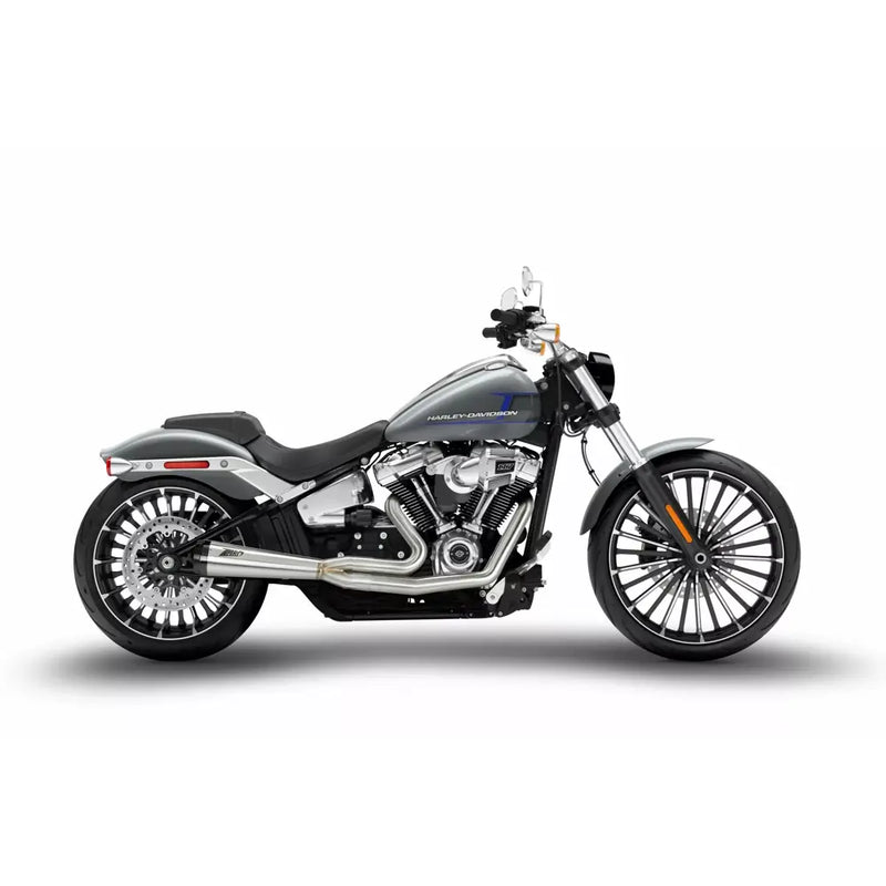 Zard 2-into-1 Euro 4/5 E5 Exhaust System for Harley 18-24 Softail Fat Boy / Breakout / Stainless Steel  - Customhoj