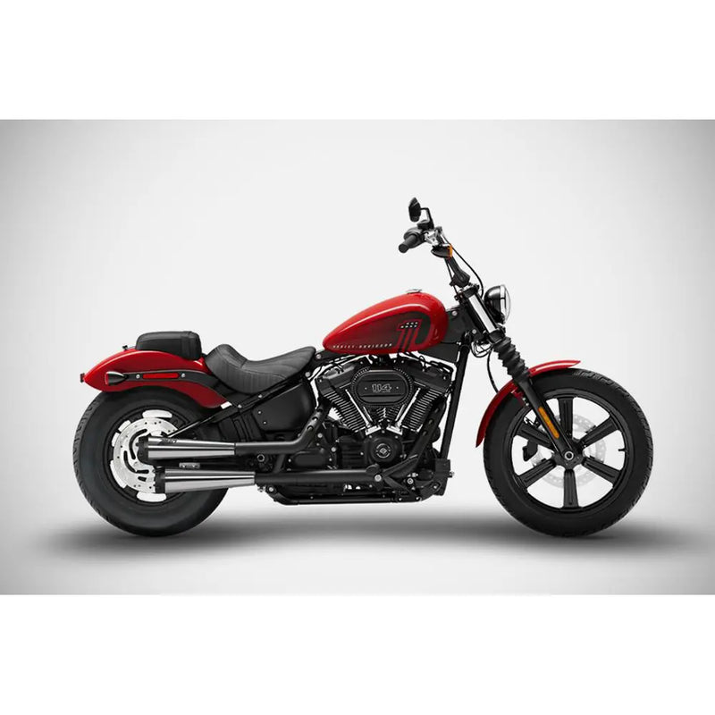 Zard EC Euro 4/5 Approved Cone Slip-On Mufflers for Harley Softail 18-24 Street Bob FXBB / S / Polished  - Customhoj