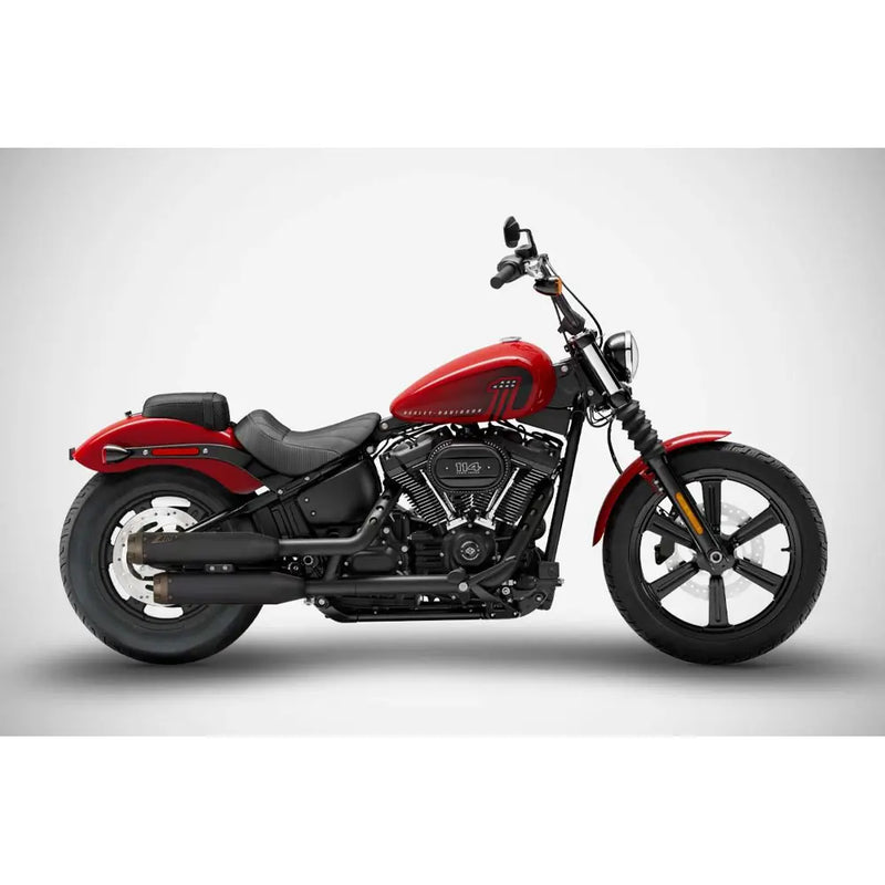 Zard EC Euro 4/5 Approved Overlapped Slip-On Mufflers for Harley Softail 18-24 Street Bob FXBB / S / Black / Bronze  - Customhoj