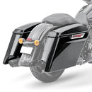 Zodiac 4" Stretched Hard Saddlebags for Harley  - Customhoj