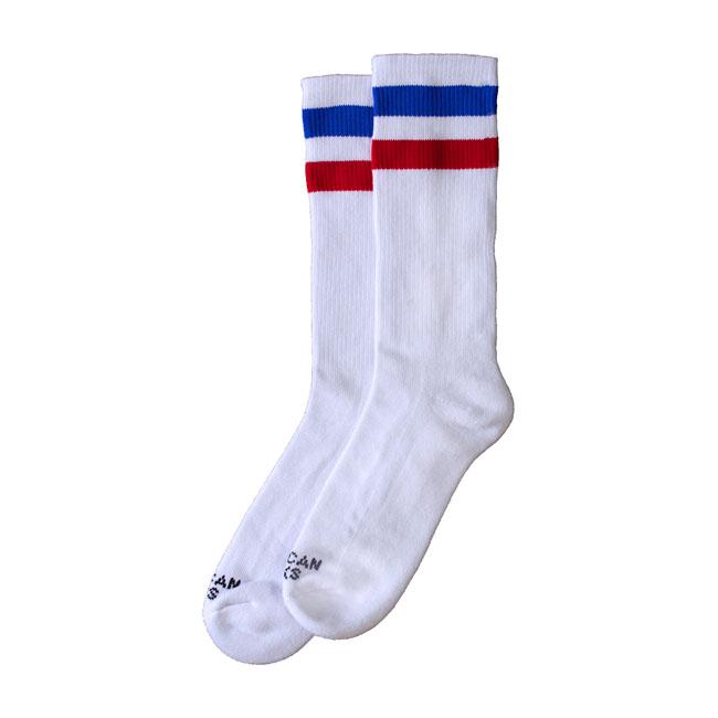 AMERICAN SOCKS Strumpor American Socks Mid High American Pride I , Blå/Röd Striped Customhoj