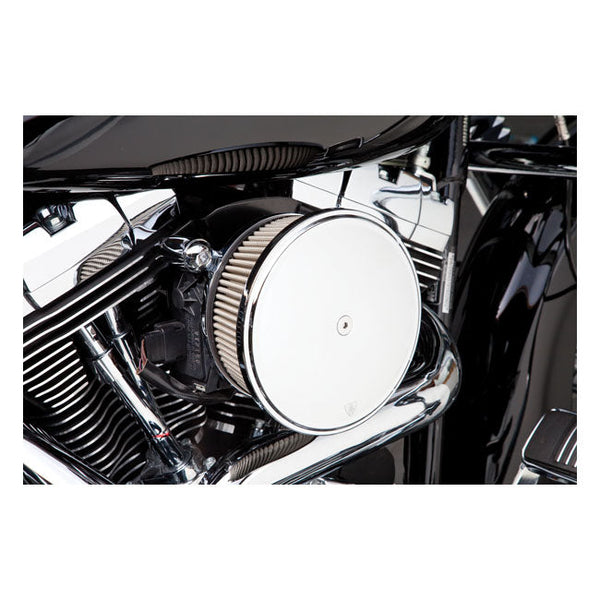 Arlen Ness Air Cleaner Harley 01-15 Softail; 99-17 Dyna (excl. 2017 FXDLS); 02-07 FLT/Touring / Chrome Arlen Ness Stage 2 Big Sucker Air Cleaner with cover for Harley Customhoj