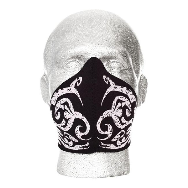 BANDERO Mask / Balaklava Bandero Biker Face Mask Tribal Flames Rosa Customhoj