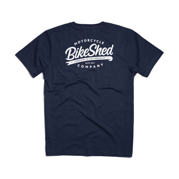 Bike Shed T-shirt Bike Shed Company T-shirt Navy Customhoj