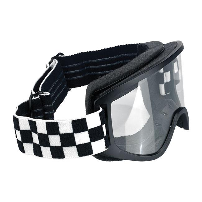 BILTWELL Goggles Biltwell Moto 2.0 Checkers Goggles Black/White Customhoj