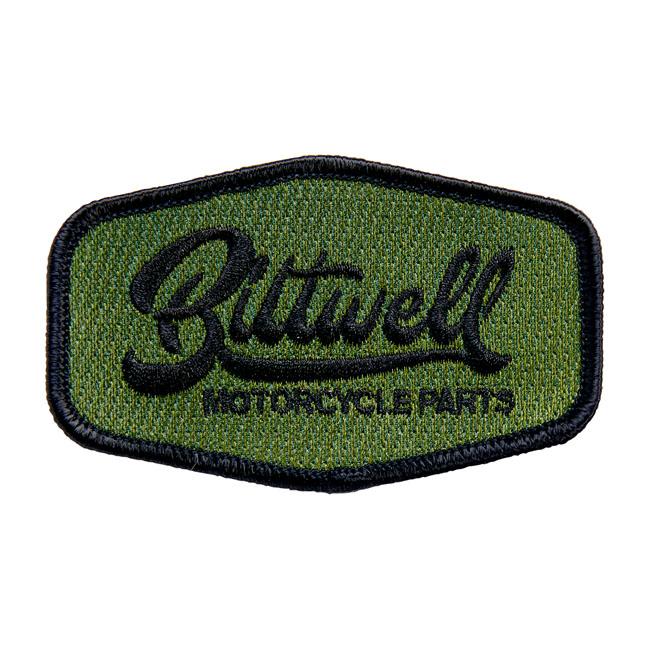 BILTWELL Patch Biltwell Cursive Patch 3,5" Svart/Grön Customhoj