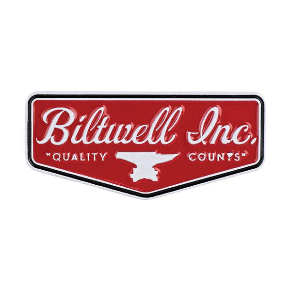 BILTWELL Pin Biltwell Enamel Pin Shield Röd/Vit Customhoj