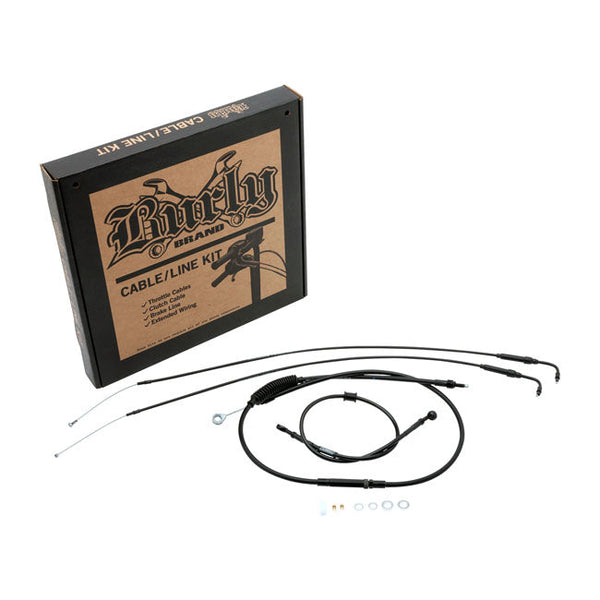 Burly Cable Kit Harley 97-03 XL single disc Burly Low Bars Cable/Line Kit for Sportster Customhoj