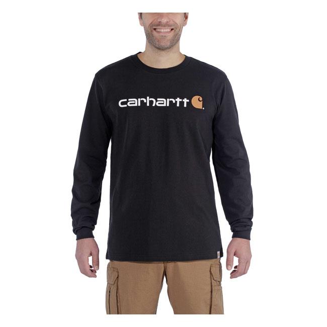 Carhartt T-shirt Carhartt Long Sleeve T-Shirt Core Logo Svart Customhoj