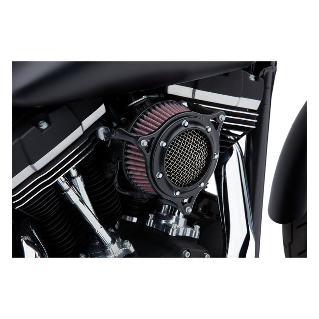 Cobra Air Cleaner Harley 01-15 Softail; 04-17 Dyna (excl. 2017 FXDLS); 02-07 FLT/Touring / Black Cobra RPT Air Cleaner for Harley Customhoj