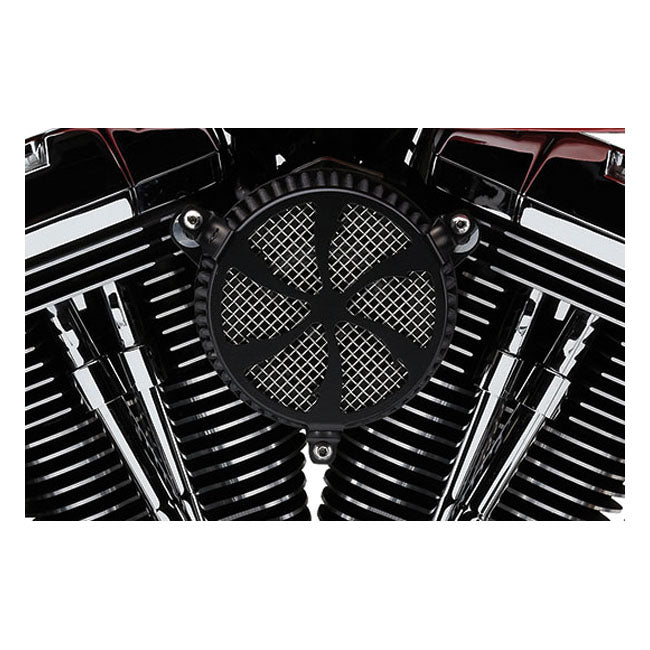 Cobra Air Cleaner Harley 16-17 Softail; 2017 FXDLS; 08-16 Touring, Trike. (e-throttle) / Black Cobra Naked Air Cleaner Swept for Harley Customhoj