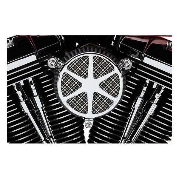 Cobra Air Cleaner Harley 16-17 Softail; 2017 FXDLS; 08-16 Touring, Trike. (e-throttle) / Chrome Cobra Naked Air Cleaner Spoke for Harley Customhoj