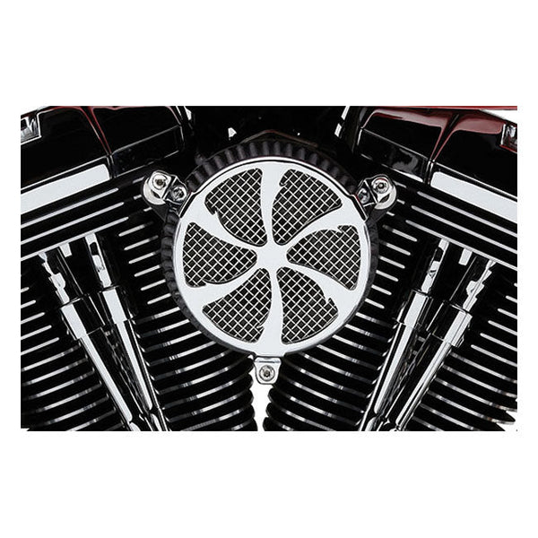 Cobra Air Cleaner Harley 16-17 Softail; 2017 FXDLS; 08-16 Touring, Trike. (e-throttle) / Chrome Cobra Naked Air Cleaner Swept for Harley Customhoj