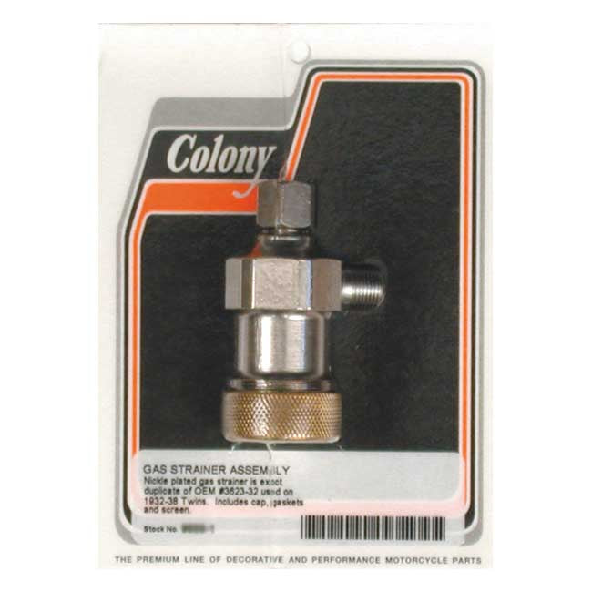 COLONY Bränslefilter 32-38 H-D (Nickel) Colony Gas strainer HD 32-65 Customhoj