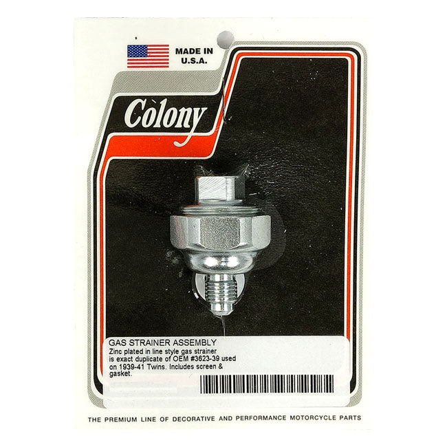 COLONY Bränslefilter 39-41 H-D (Förzinkad) Colony Gas strainer HD 32-65 Customhoj