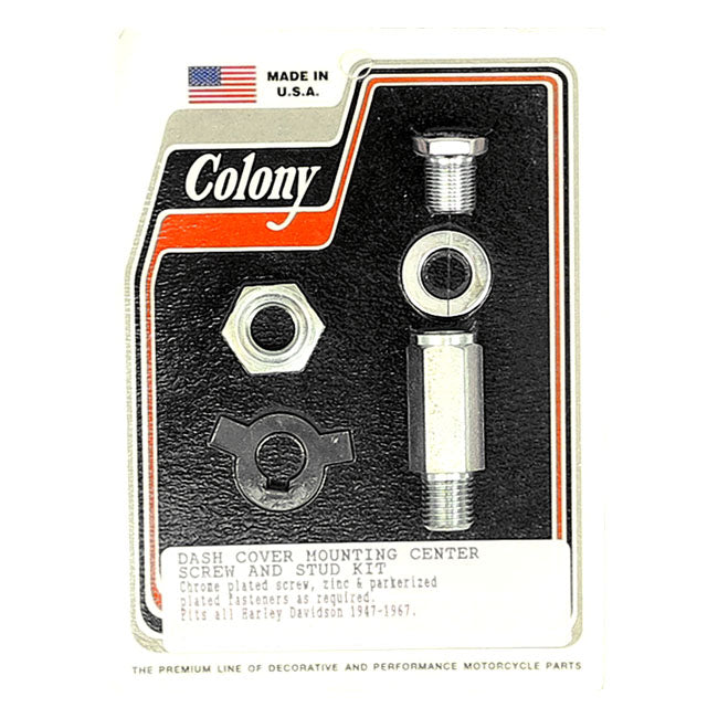 COLONY Instrumentkåpa Förzinkad Colony dash screw & nut kit. 47-67 FL. Krom / Förzinkad Customhoj