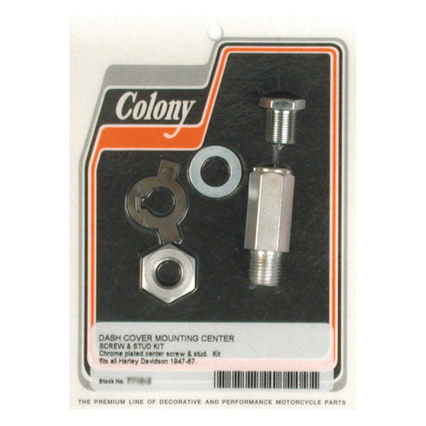 COLONY Instrumentkåpa Krom Colony dash screw & nut kit. 47-67 FL. Krom / Förzinkad Customhoj