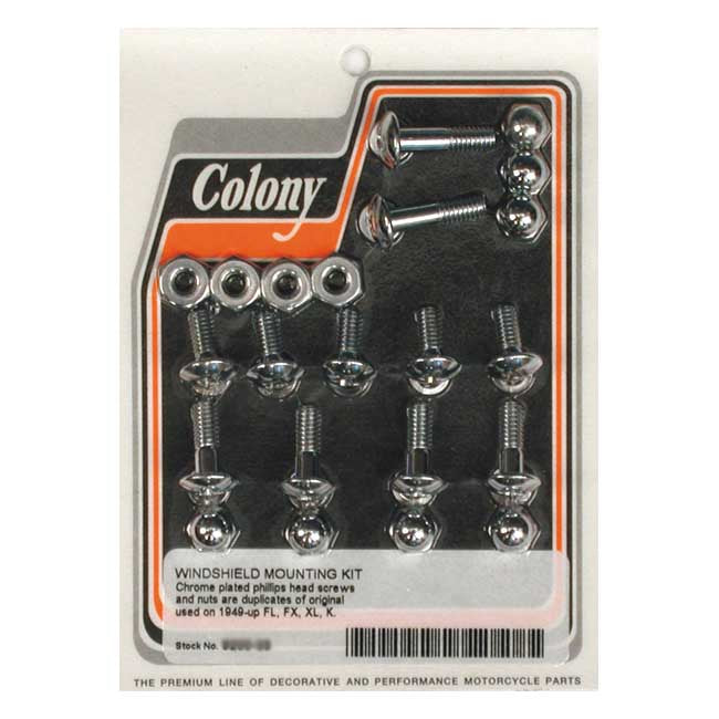 COLONY Monteringskit vindruta Colony windshield trim monteringskit FL, FX, XL 49-up Customhoj