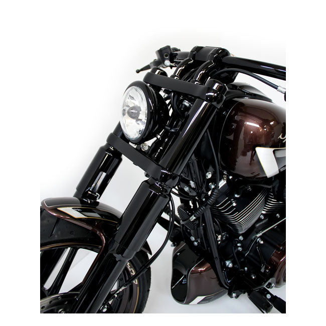 CULTWERK Damask / Gaffelkåpa / Bälg Cult-Werk 2-piece lower fork tube cover kit. Softail 13-21 / Dyna 07-17 / V-Rod 02-17 Customhoj