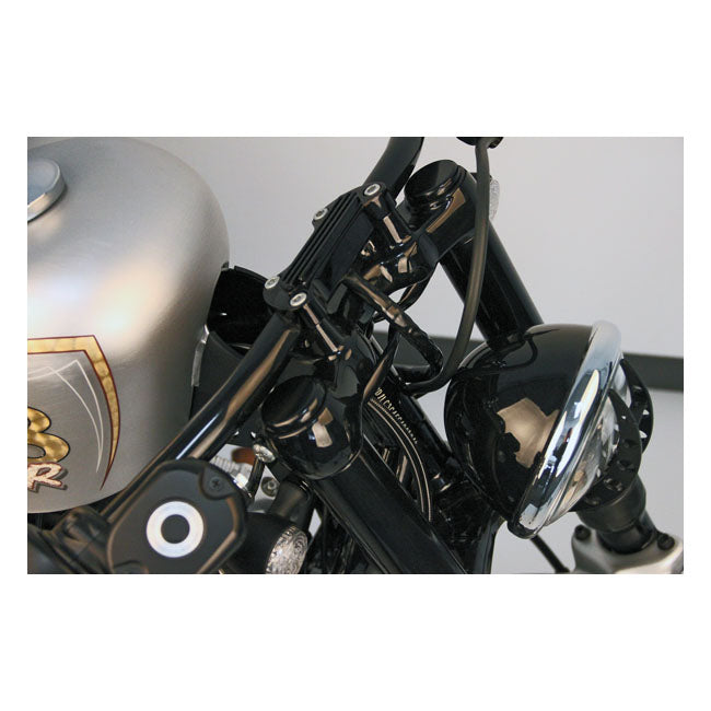 CULTWERK Täckkåpor gaffel Cult-Werk 2-piece fork tube cap bolt cover kit. Sportster 88-21 Customhoj