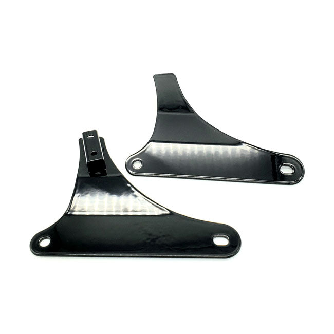 Cycle Visions Sissy Bar Side Plates Harley 18-23 FXBS; 18-20 FXFB / Black / 8.25 to 8.75" wide Cycle Visions Rigid Sissy Bar Side Plates for Harley Customhoj