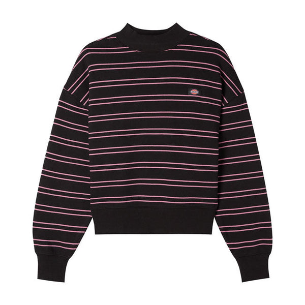 Dickies Sweater Ladies Black / XS Dickies Westover Stripe Ladies Sweatshirt Customhoj