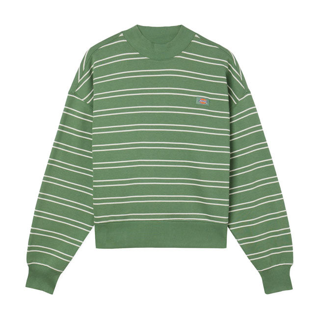 Dickies Sweater Ladies Green / XS Dickies Westover Stripe Ladies Sweatshirt Customhoj