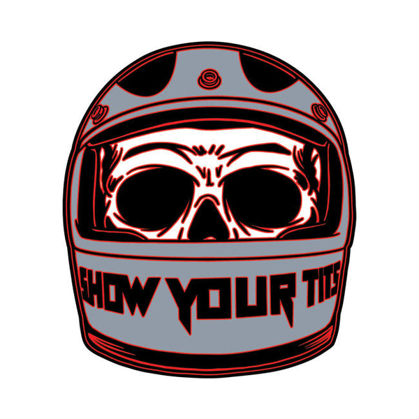 Down-n-Out Klistermärke Down-n-Out Show your Helmet Klistermärke Customhoj