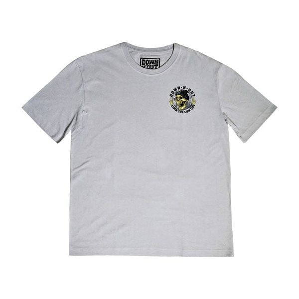 Down-n-Out T-shirt Down-n-Out Life Behind Bars T-shirt Grey Customhoj