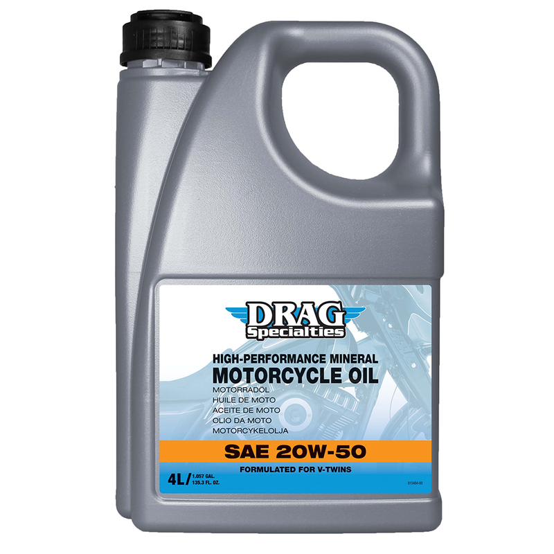 Drag Specialties Motor Oil 20W-50 4L Drag Specialties Mineral Motor Oil 20W-50 Customhoj