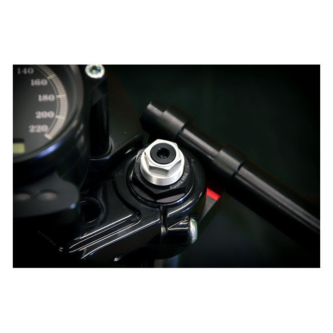 FREE SPIRITS Fork tube caps Free Spirits Fork Spring Pre-Load Adjusters. FXR 87-94; Dyna 91-05; XL 88-21 Customhoj