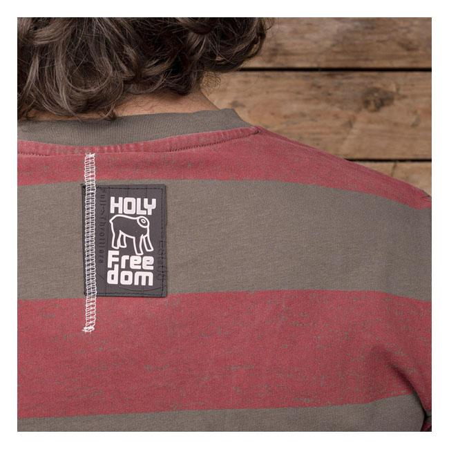 HOLY FREEDOM T-shirt Holy Freedom Kruger Striped T-Shirt Olivgrön/Bordeaux Customhoj