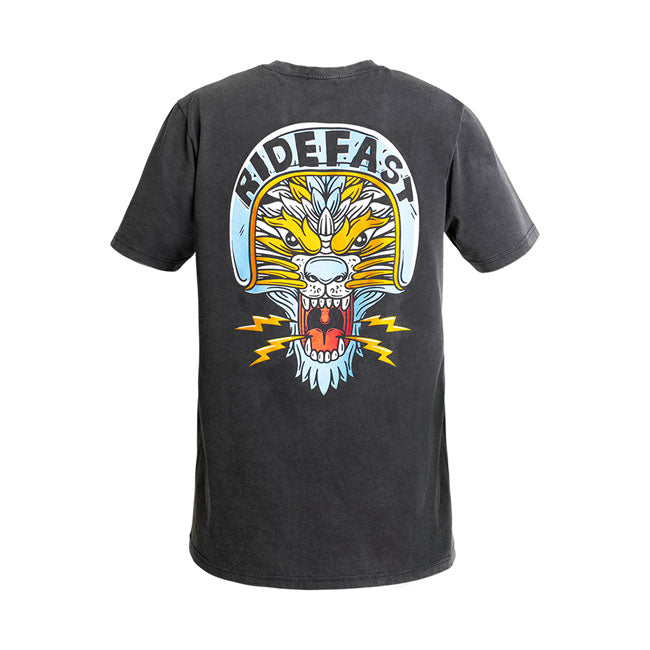 JOHN DOE T-shirt John Doe Lion T-shirt fade out Svart Customhoj